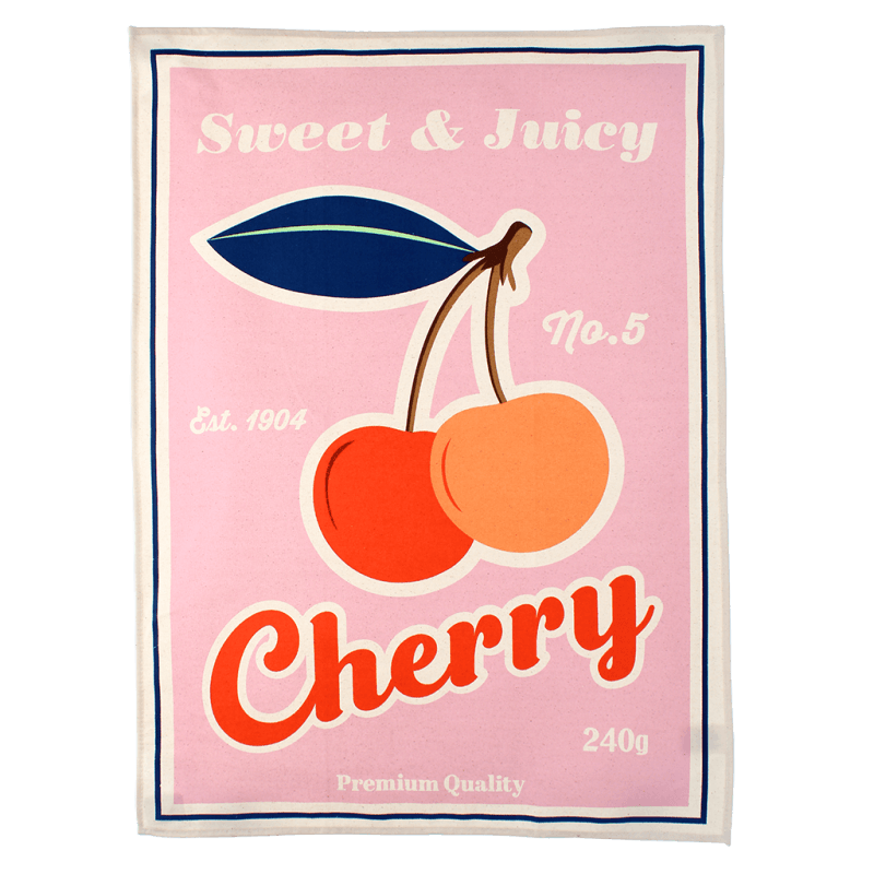 Cherry Cotton Tea Towel from Fig and Rose.