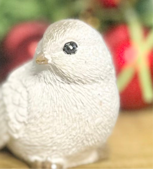 White Bird Christmas Ornament
