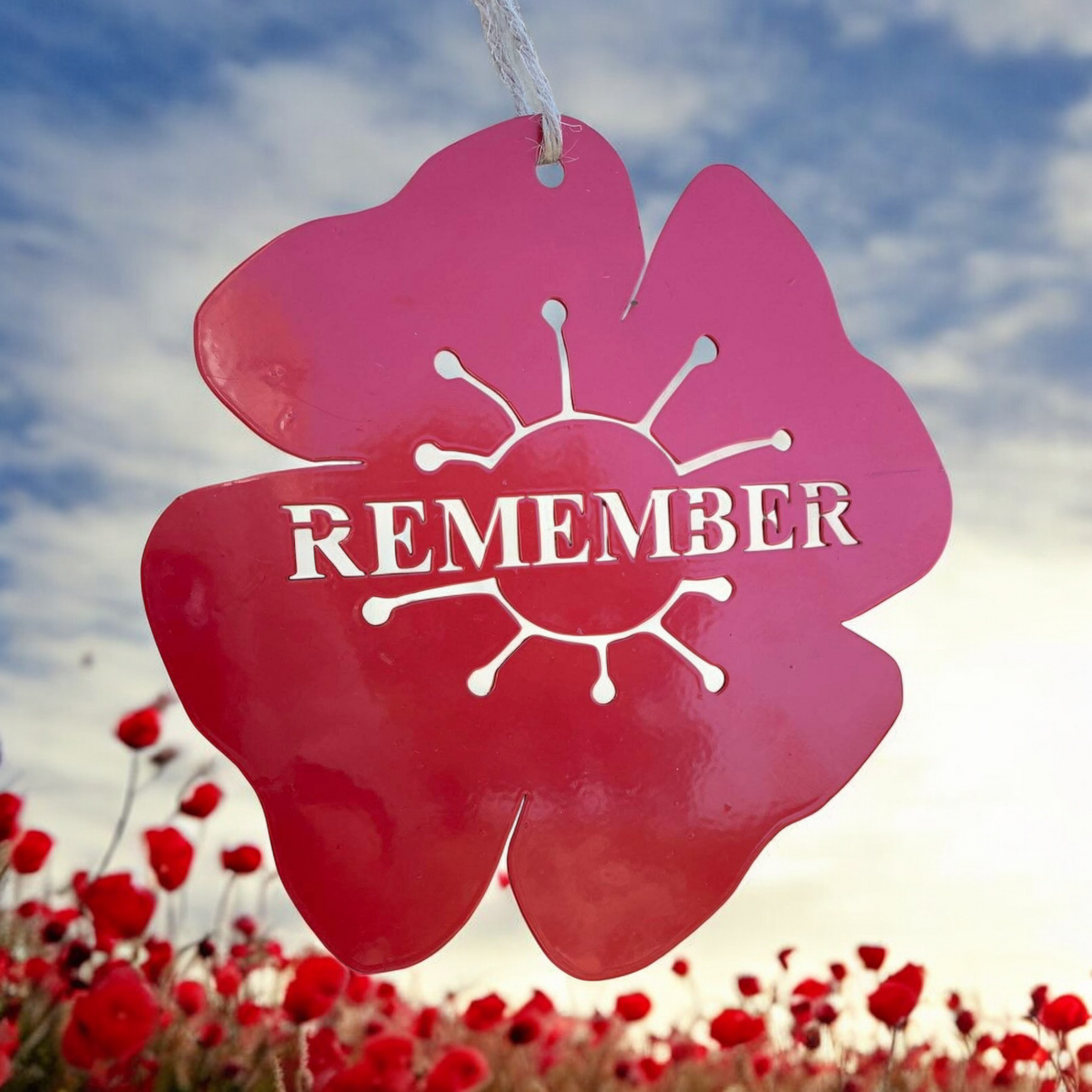 Metal Remembrance Poppy from Fig and Rose.