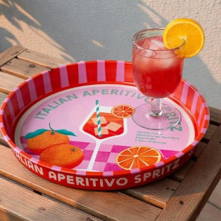 Italian Aperitivo Spritz Cocktail Tray