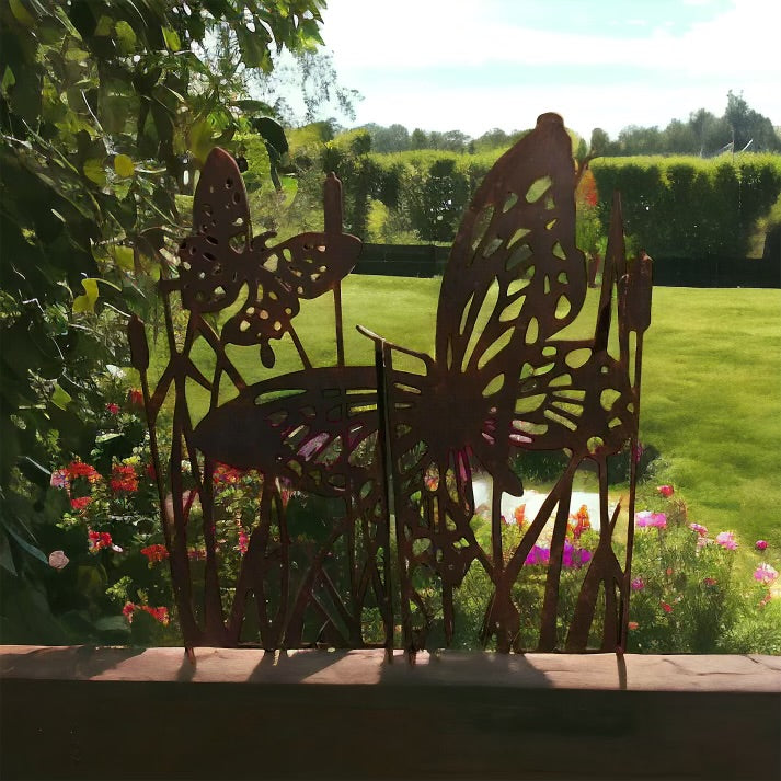 Butterfly Metal Panel from Fig and Rose