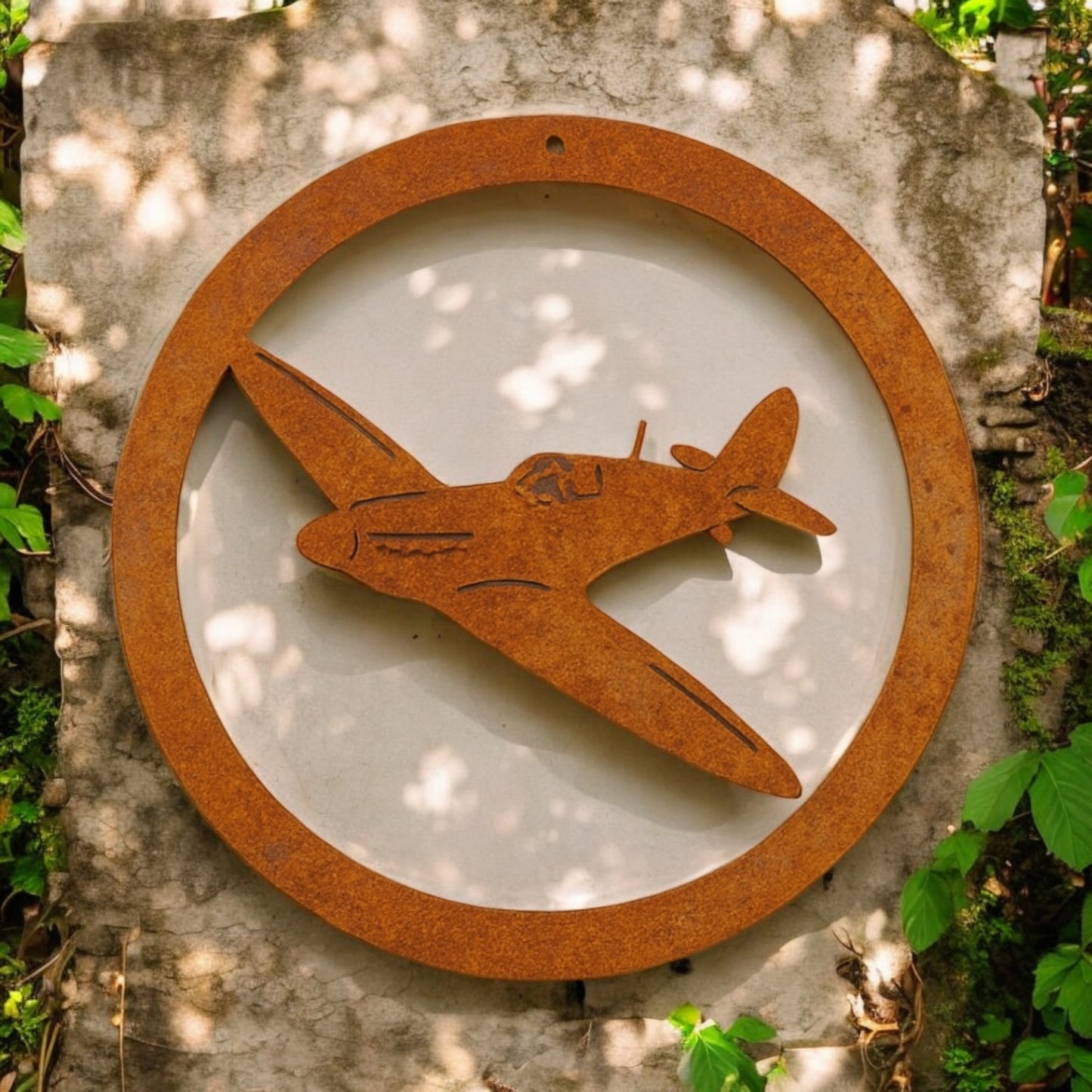 Spitfire Metal Garden Plaque