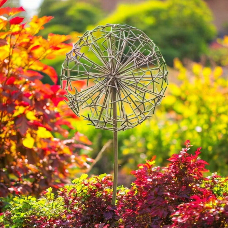 Rusty Allium Garden Stake from Fig and Rose