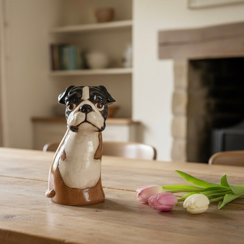 Ceramic Boxer Dog Planter