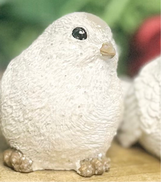 White Bird Christmas Ornament