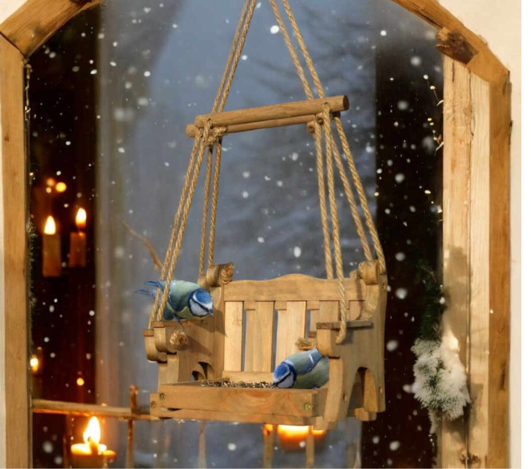 Swing Seat Bird Feeder from Fig and Rose.