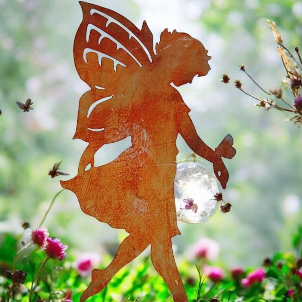 Standing Metal Fairy from Fig and Rose