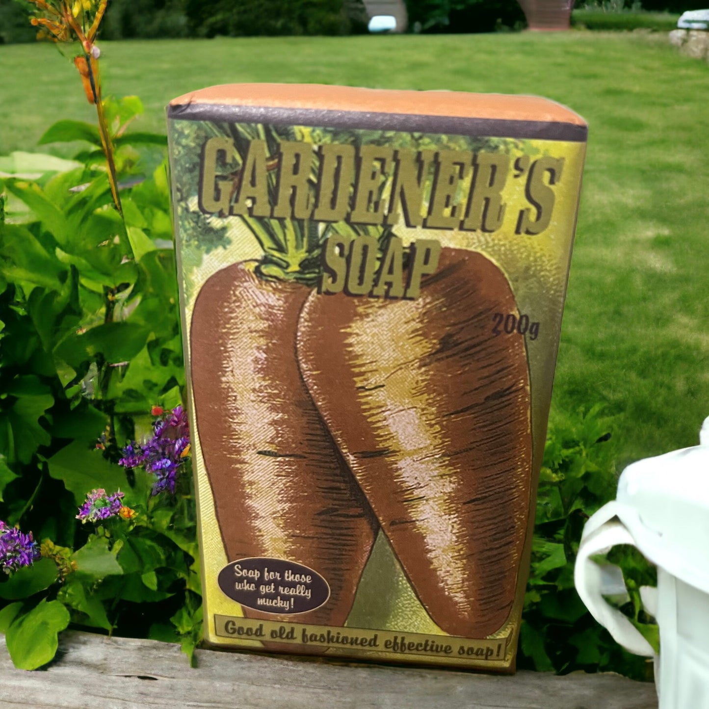 Allotment Gardener's Olive & Ground Walnut Shell Soap from Fig and Rose