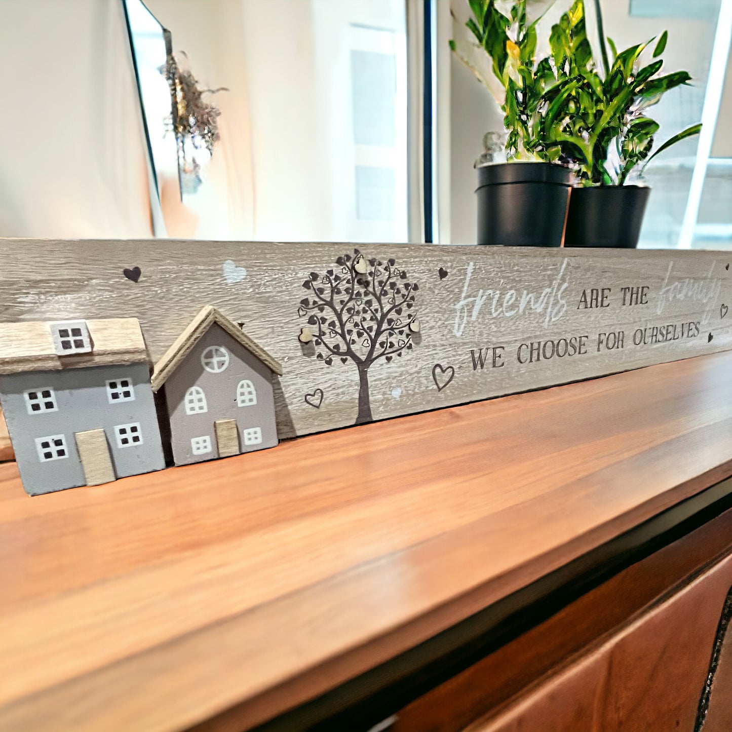 Friends are the family we chose for ourselves Wooden Plaque from Fig and Rose