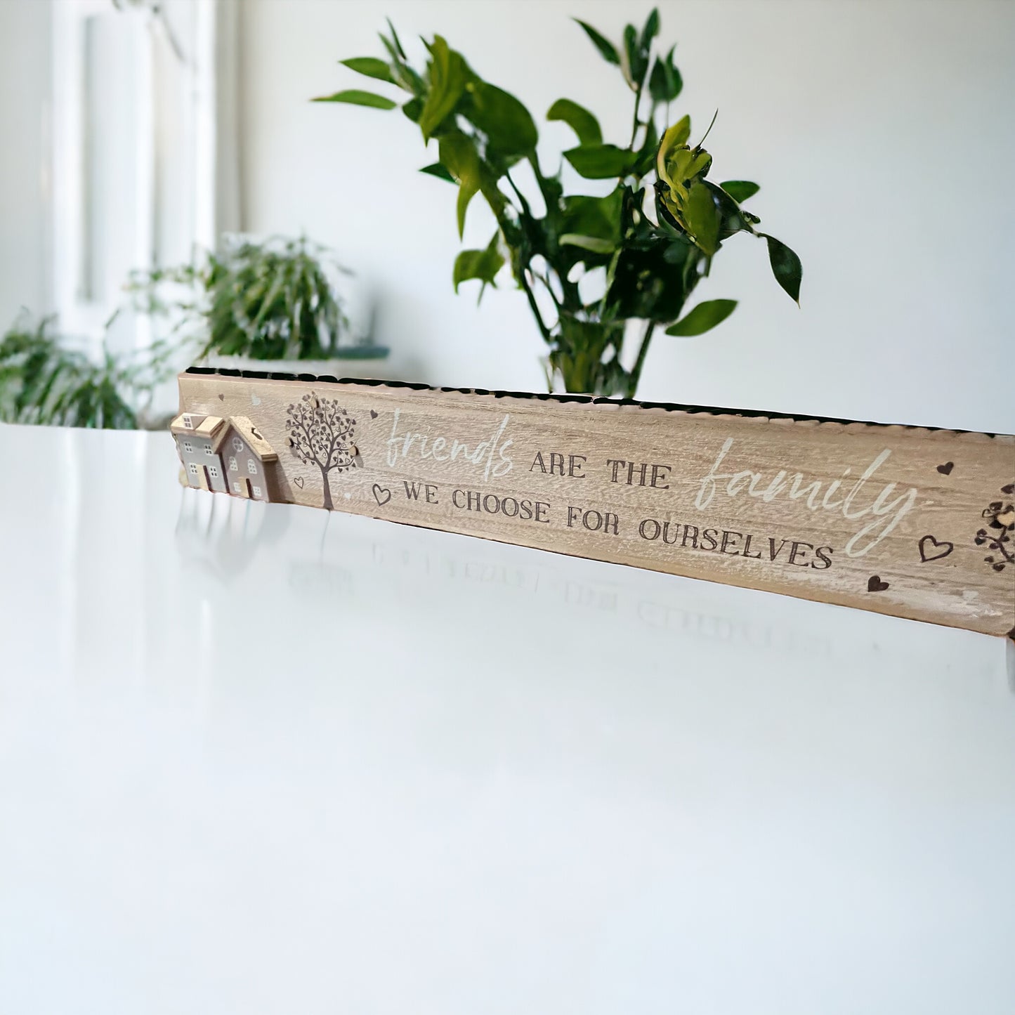 Friends are the family we chose for ourselves Wooden Plaque from Fig and Rose