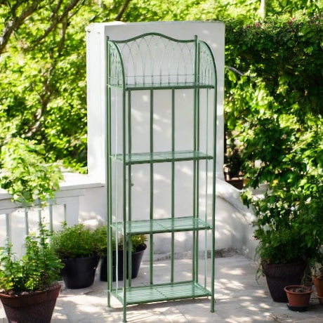 Four Tier Green Plant Shelves from Fig and Rose