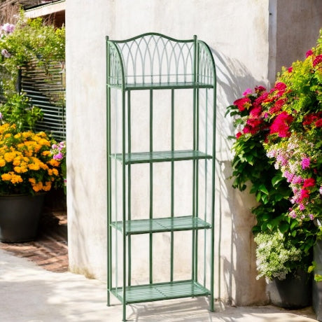 Four Tier Green Plant Shelves from Fig and Rose