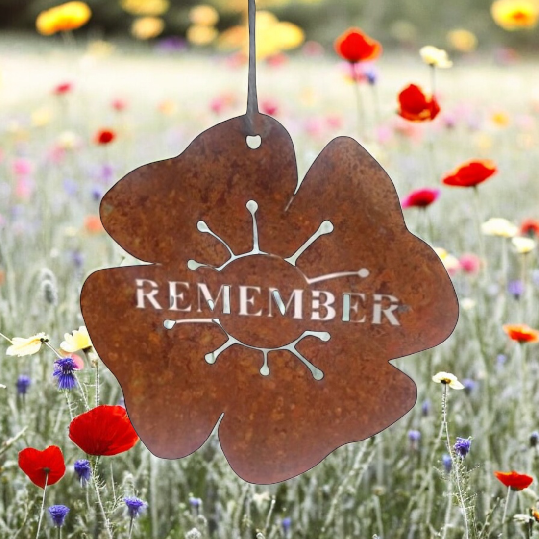 Metal Remembrance Poppy for the Garden from Fig and Rose.
