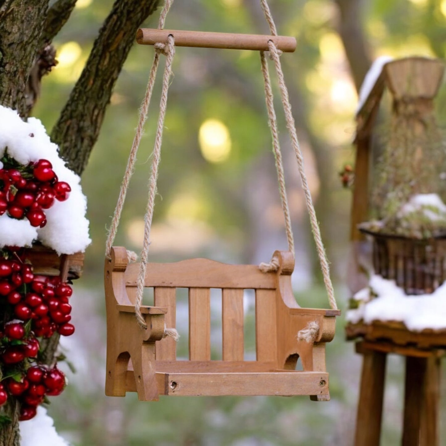 Swing Seat Bird Feeder from Fig and Rose.