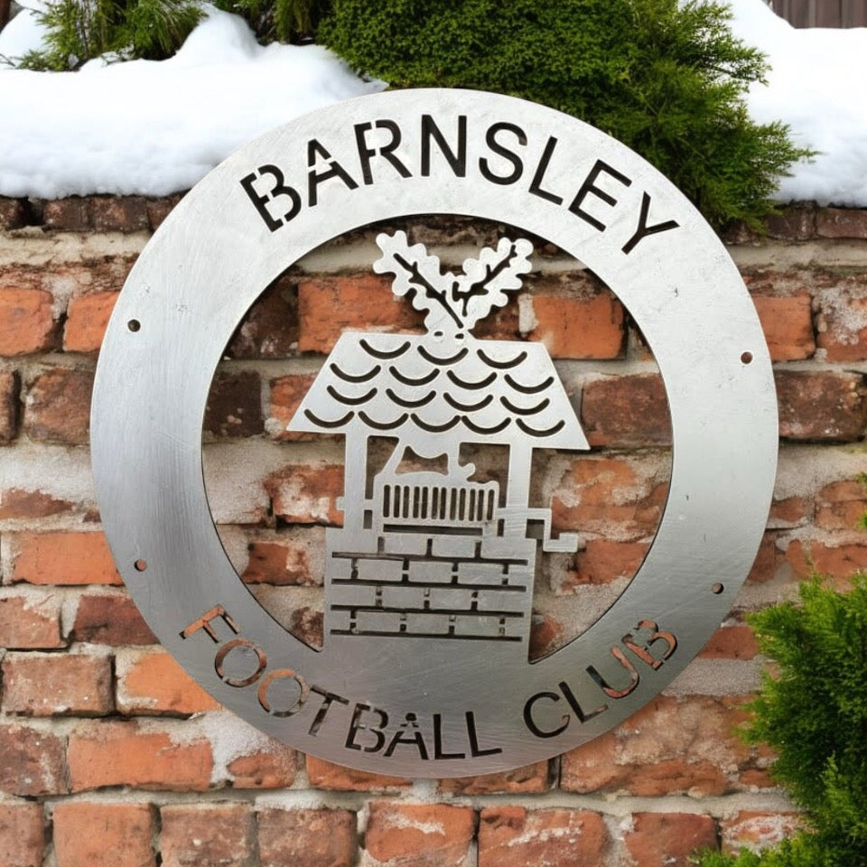 Barnsley FC Metal Plaque from Fig and Rose