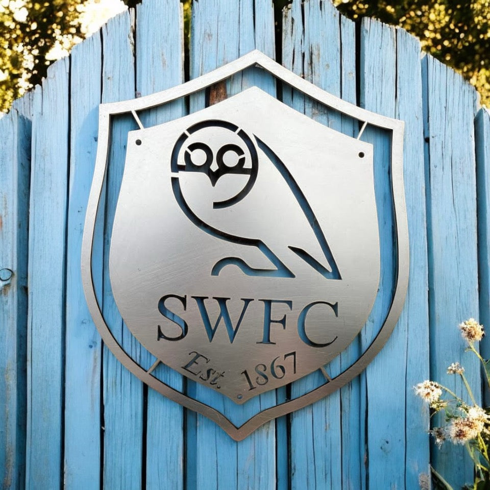 Sheffield Wednesday FC Metal Plaque from Fig and Rose