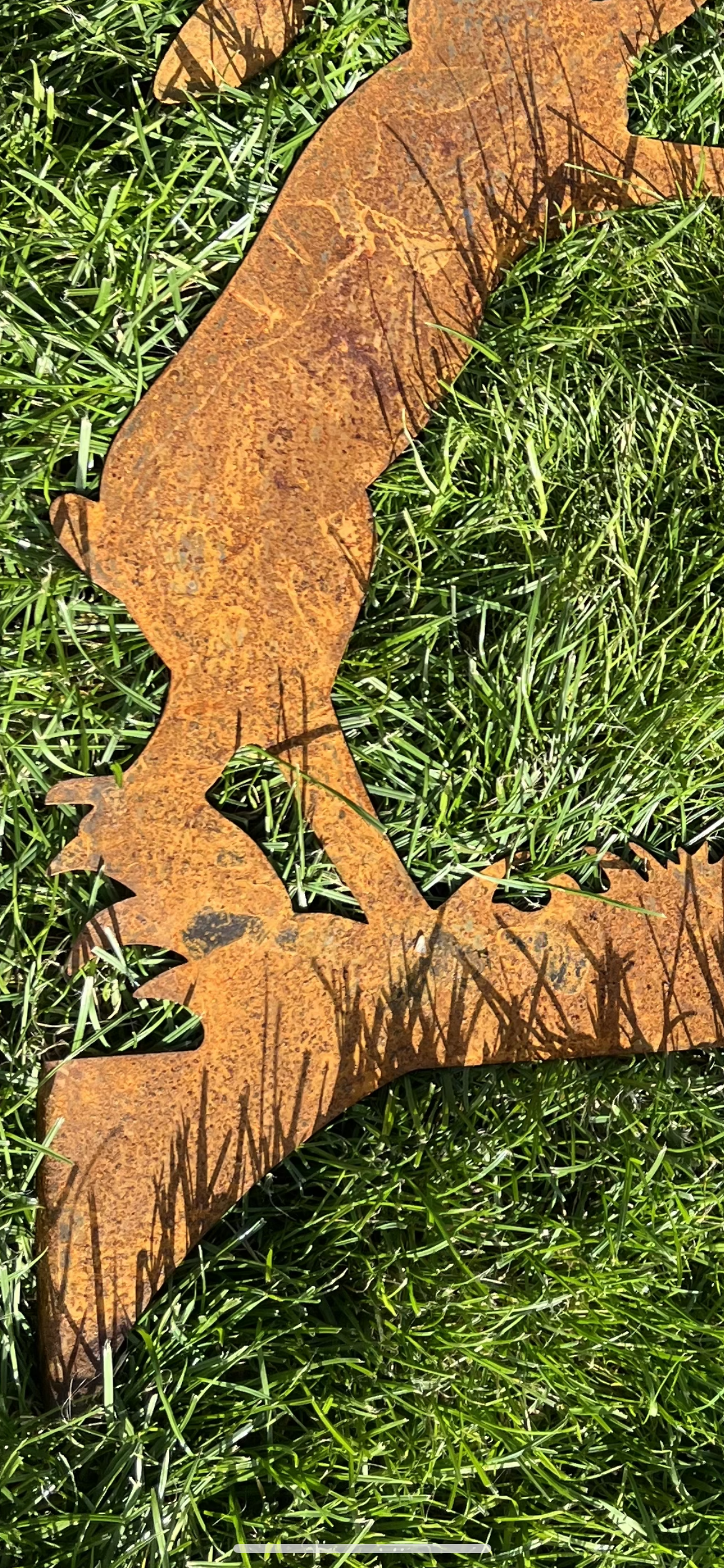 Boxing Hares Sculpture for the Garden from Fig and Rose