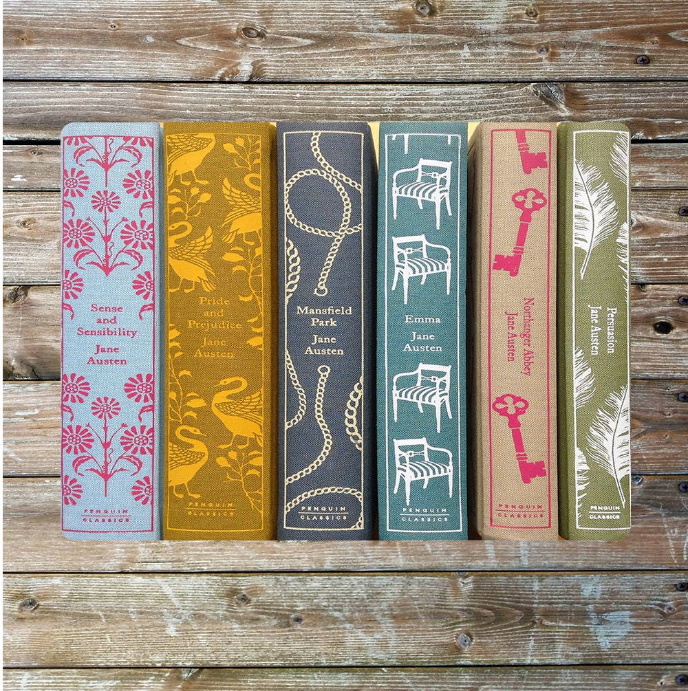 A Jane Austen Books Metal Sign available to buy from Fig and Rose Home.