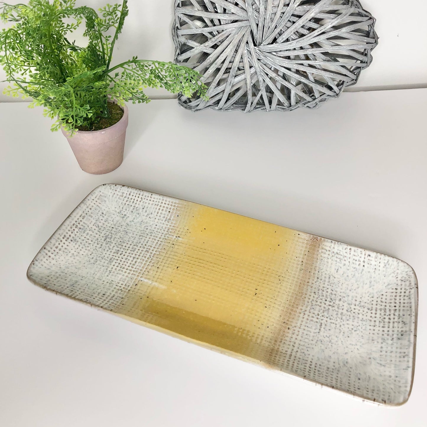 Two Tone Mustard Porcelain Dishfrom Fig and Rose
