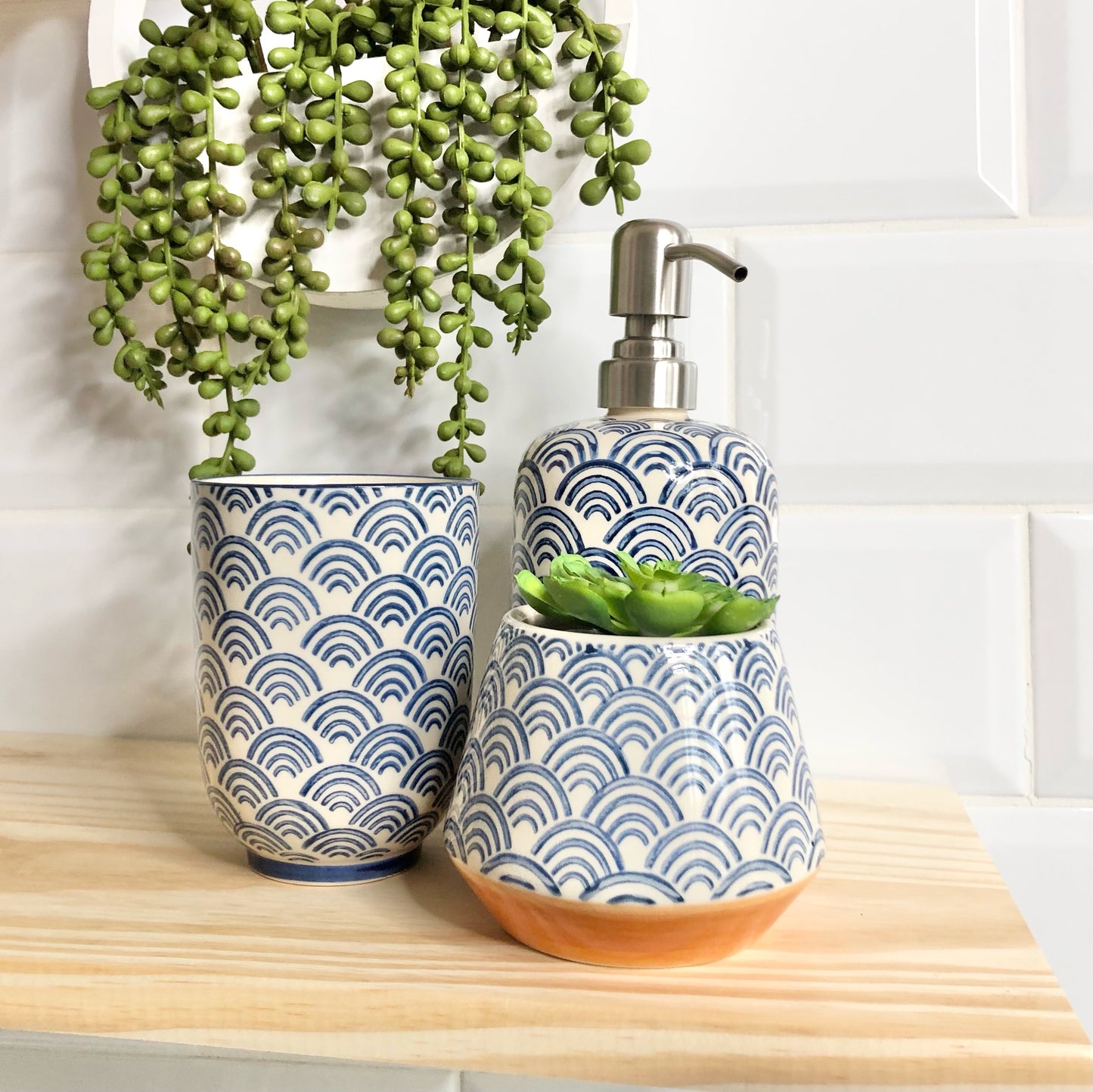 Sass & Belle Seigaiha Planter from Fig and Rose