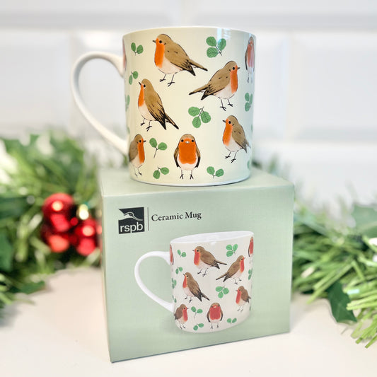 RSPB Robin Mug from Fig and Rose