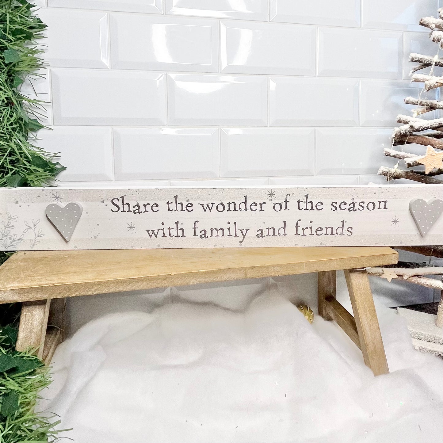 Wooden Christmas Plaque from Fig and Rose