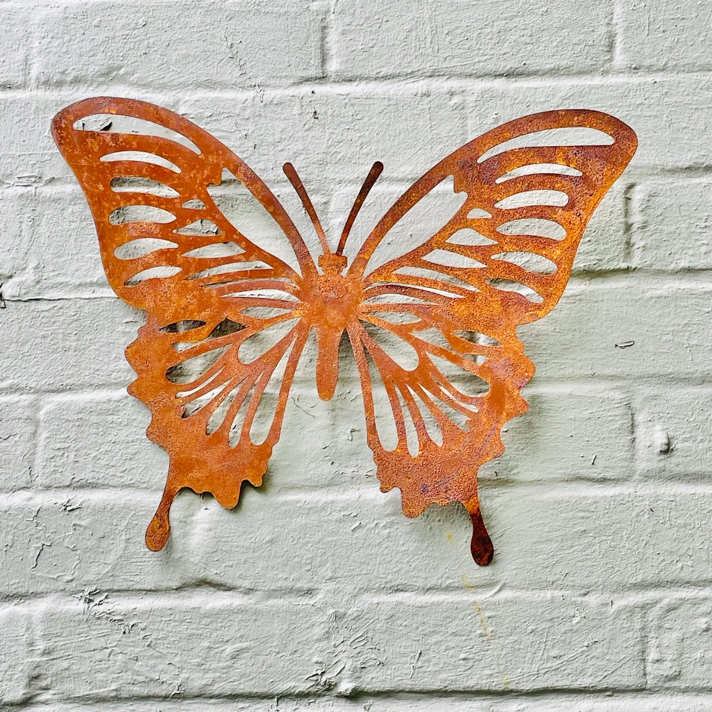 Rusty Metal Butterfly Wall Plaque from Fig and Rose