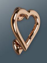 Brass Love Heart Door Knocker - Rose Goldfrom Fig and Rose