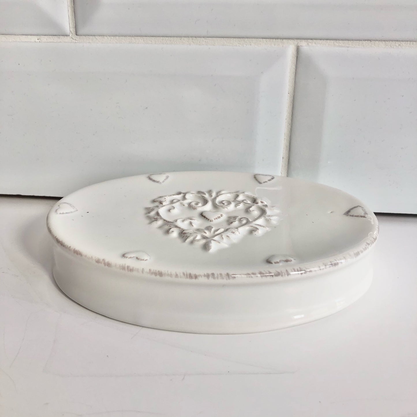Ceramic Heart Soap Dishfrom Fig and Rose