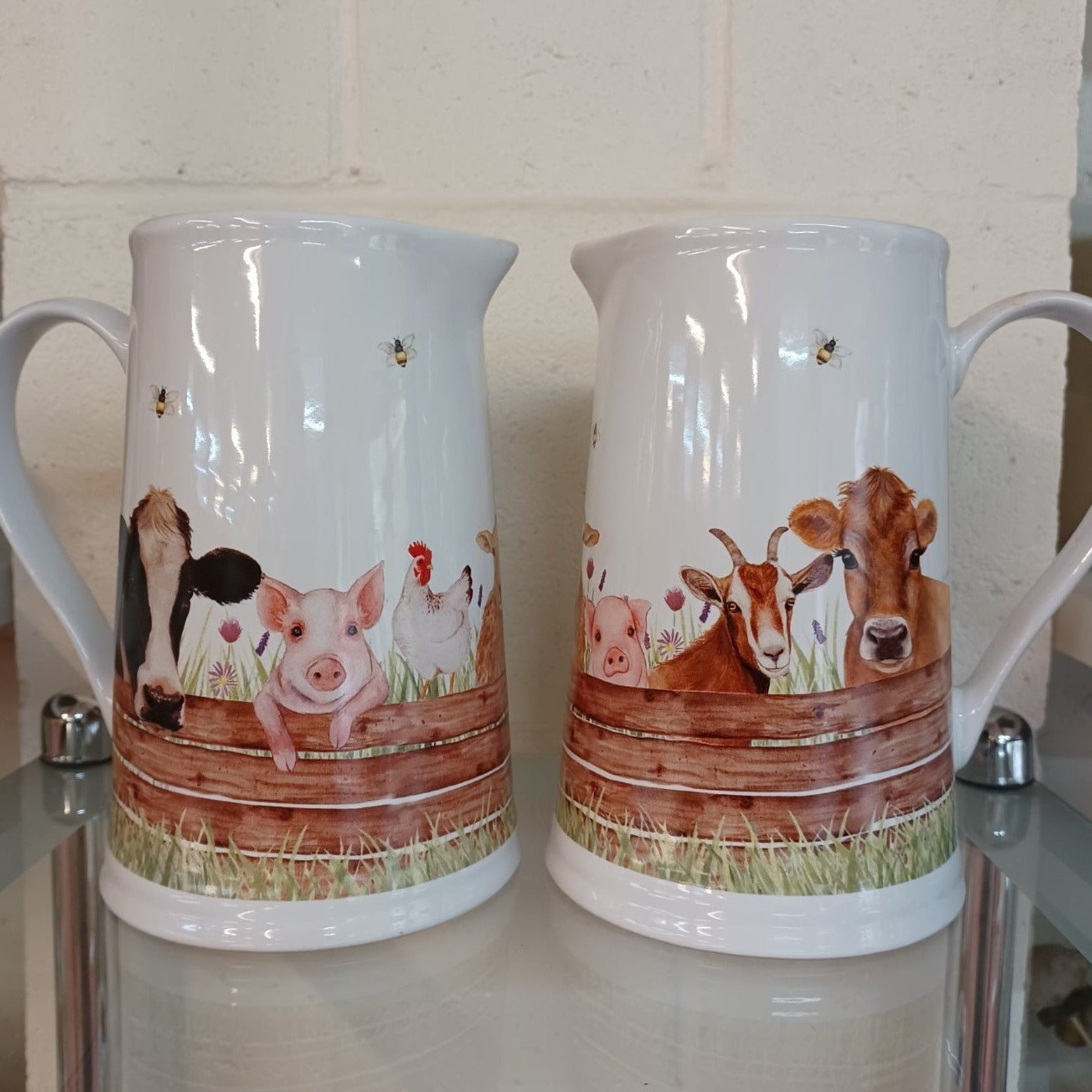 Farmyard Animal Jugfrom Fig and Rose