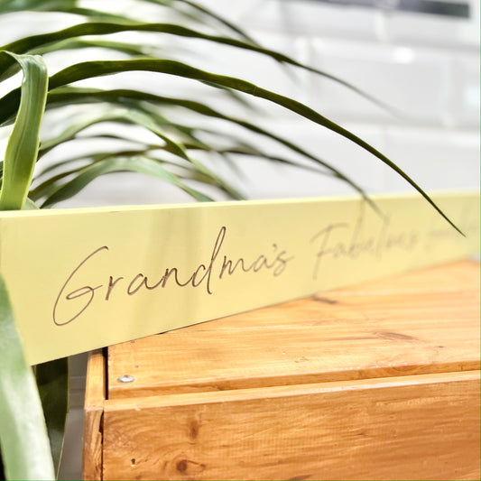 Grandma’s Fabulous Garden Plaque from Fig and Rose