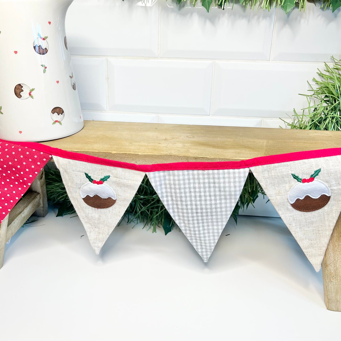 Christmas Pudding Buntingfrom Fig and Rose