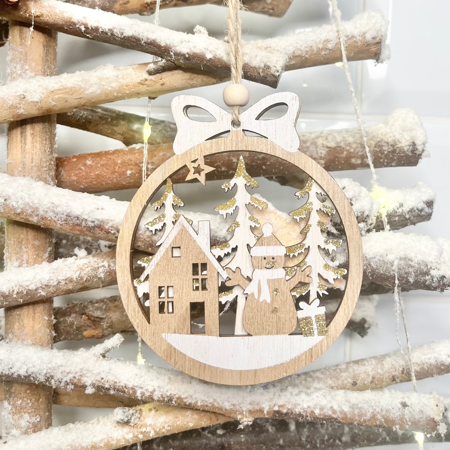 Wooden Reindeer Christmas Decoration