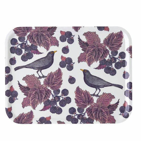 Thornback & Peel Rectangular Tray - Blackbird & Bramble from Fig and Rose