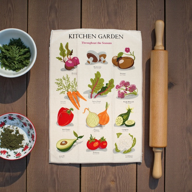 Kitchen Garden Cotton Tea Towel