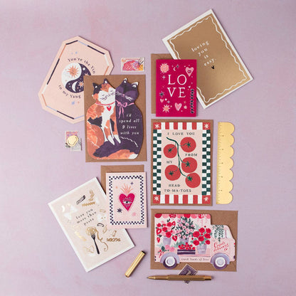 A Tomatoes Love Card available to buy from Fig and Rose Home.