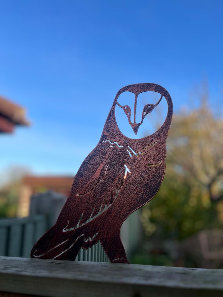 Barn Owl | Fence Topper | Gift for a Gardener | Garden Decor