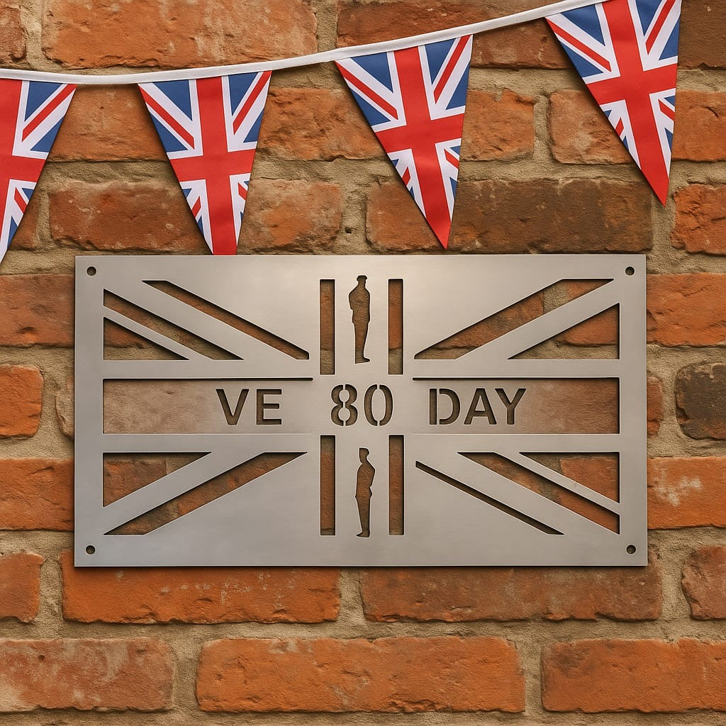 VE Day Metal Plaque