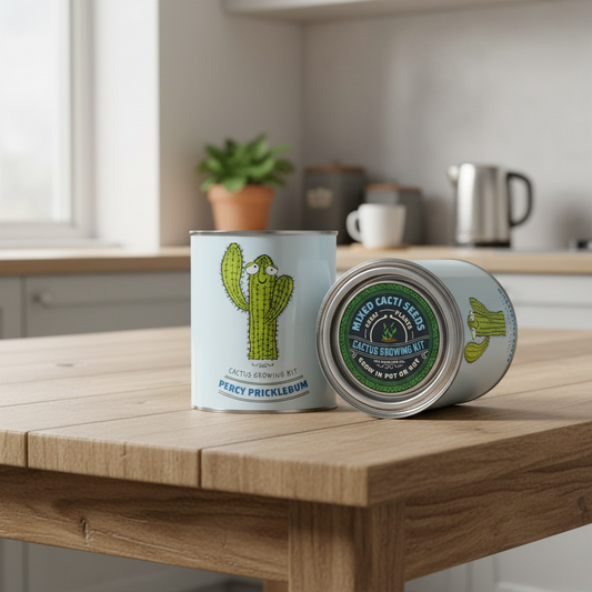 A Grow Your Own Cacti Kit available to buy from Fig and Rose Home.