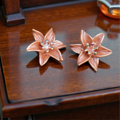 A Tiger Lily Stud Earrings available to buy from Fig and Rose Home.