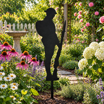 Metal Silent Soldier Silhouette