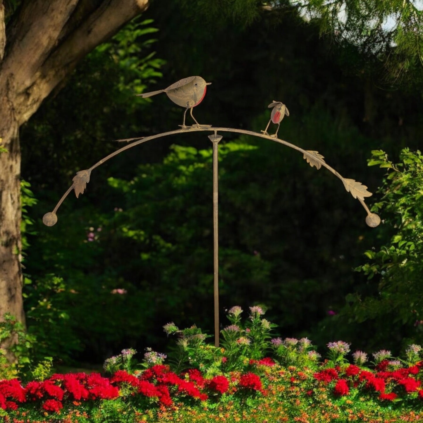 Balancing Robin Metal Stake from Fig and Rose.