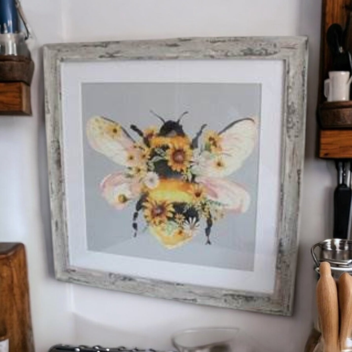 Bee Print Framed from Fig and Rose