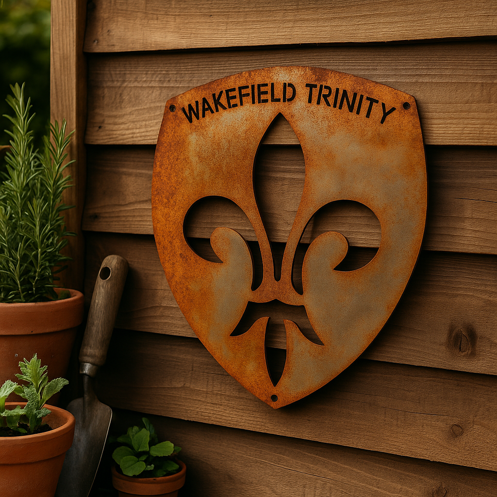 Wakefield Trinity Rugby Emblem – Metal Shield Plaque