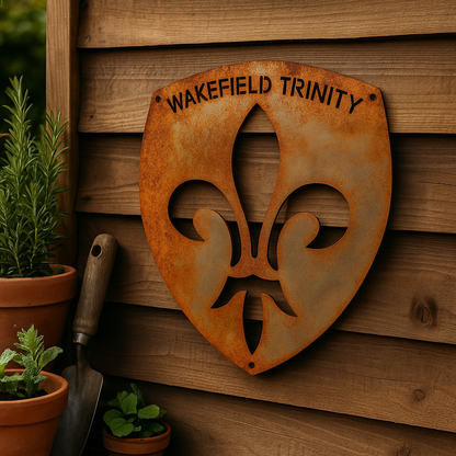 Wakefield Trinity Rugby Emblem – Metal Shield Plaque