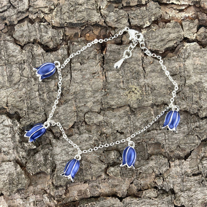 A Bluebell Charm Bracelet available to buy from Fig and Rose Home.