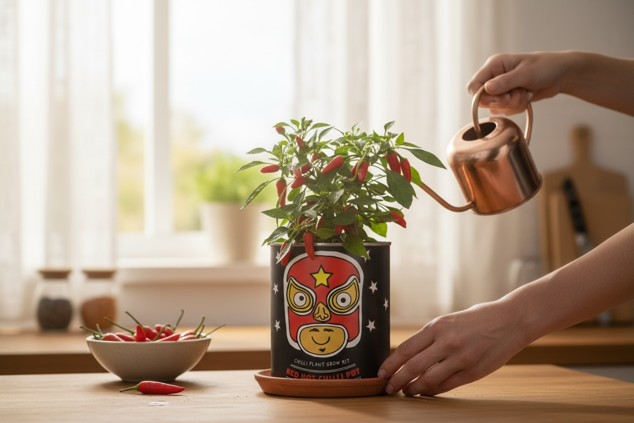 A Chili Pepper Growing Kit available to buy from Fig and Rose Home.