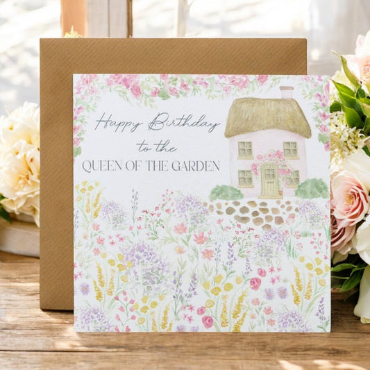 Queen of the Garden Birthday Card