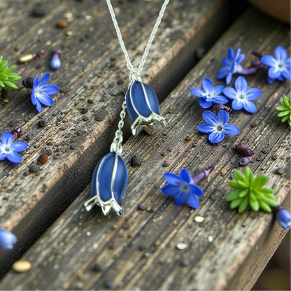A Bluebell Pendant Necklace available to buy from Fig and Rose Home.