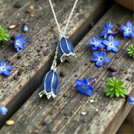 A Bluebell Pendant Necklace available to buy from Fig and Rose Home.